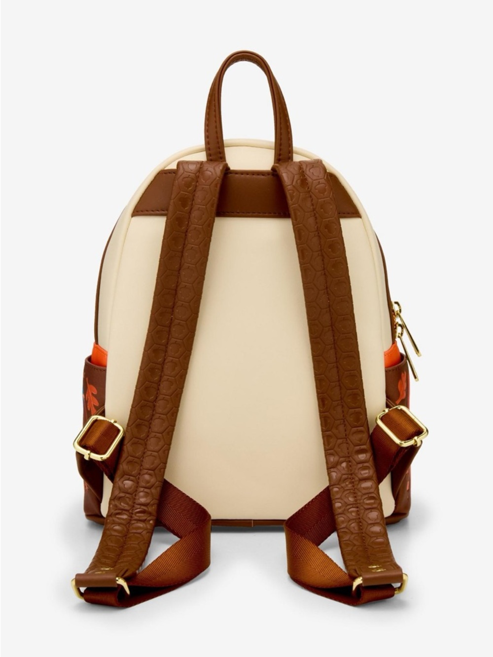 Loungefly / Disney Cream Mini Backpack with Orange Chicken Little Graphic - Picture 3 of 4